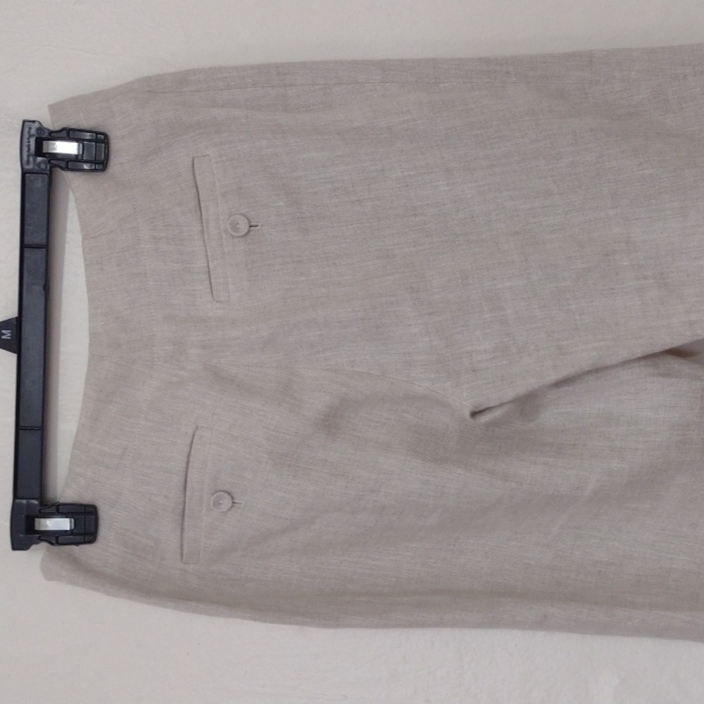 Talbot's Pure Irish Linen Classic Side Zip Ankle Pants Size 2 NEW - Picture 4 of 11